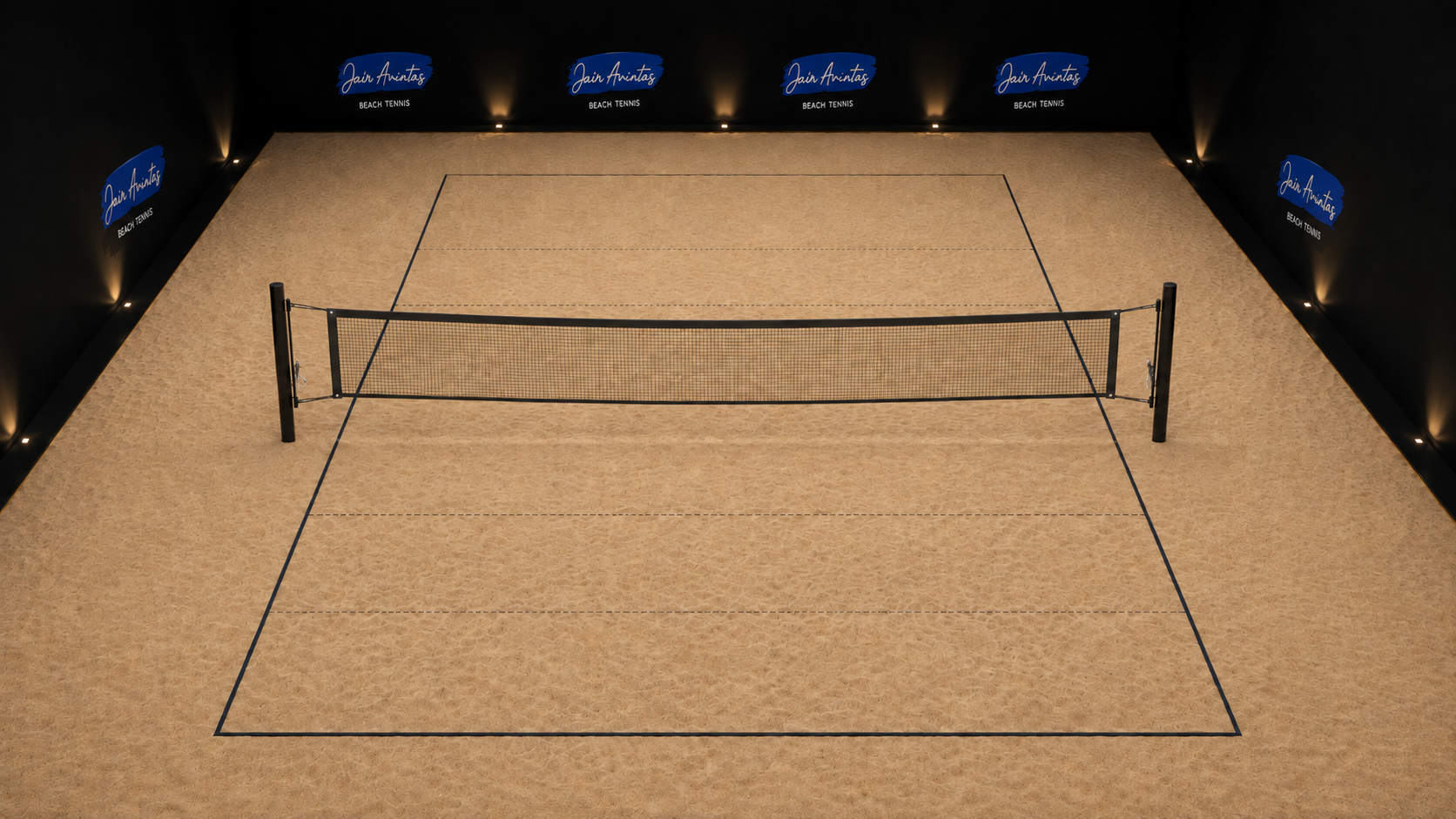 Quadra tática de Beach Tennis Jair Amintas